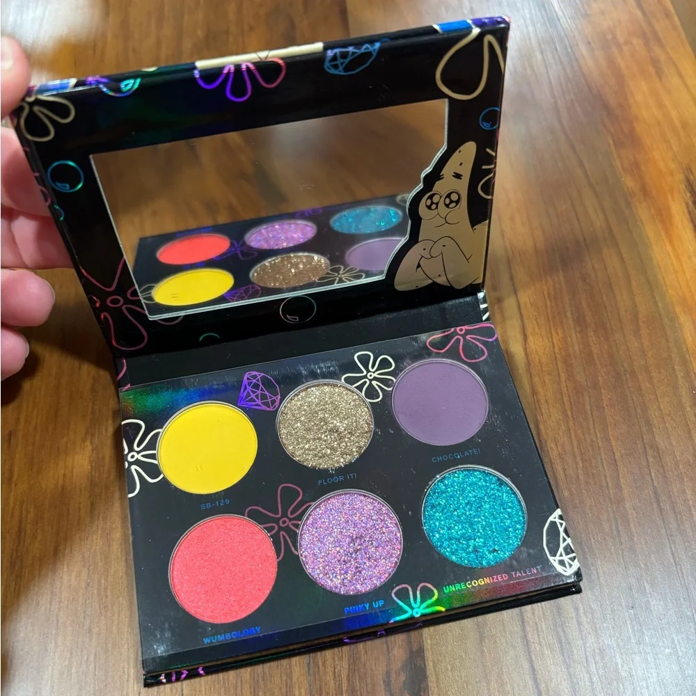 HIPDOT x SpongeBob Imaginaation Pressed Glitter & Pigment Palette NIB